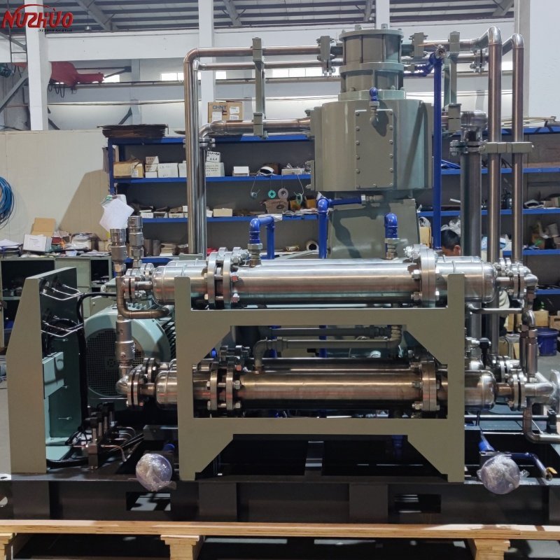 NUZHUO High-end Food Grade CO2 Compressor IP55 Protection CO2 Charging Machine for CO2 Filling Plant
