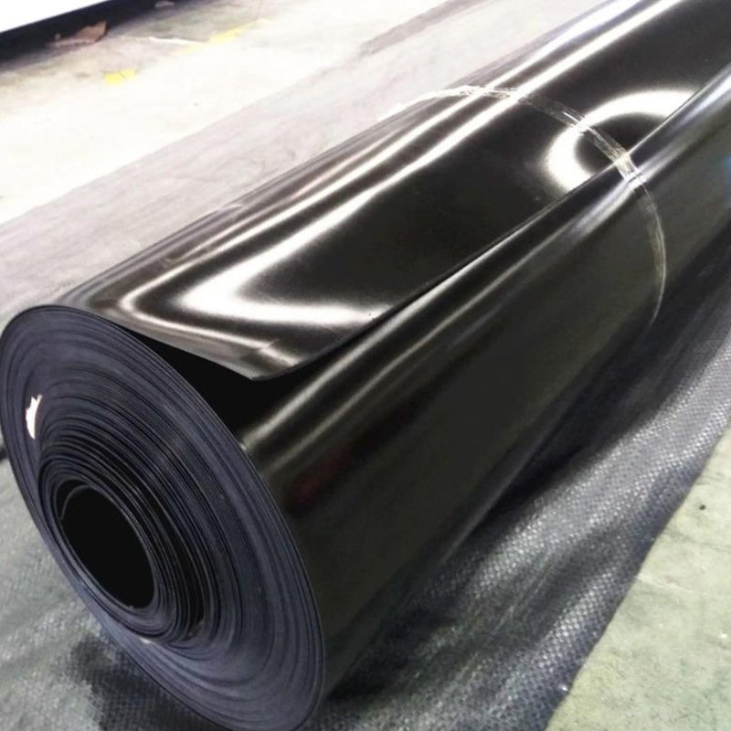 Supply of thickened black polyethylene geotextile film for landfill cover and HDPE geomembrane for biogas digester waterproofing