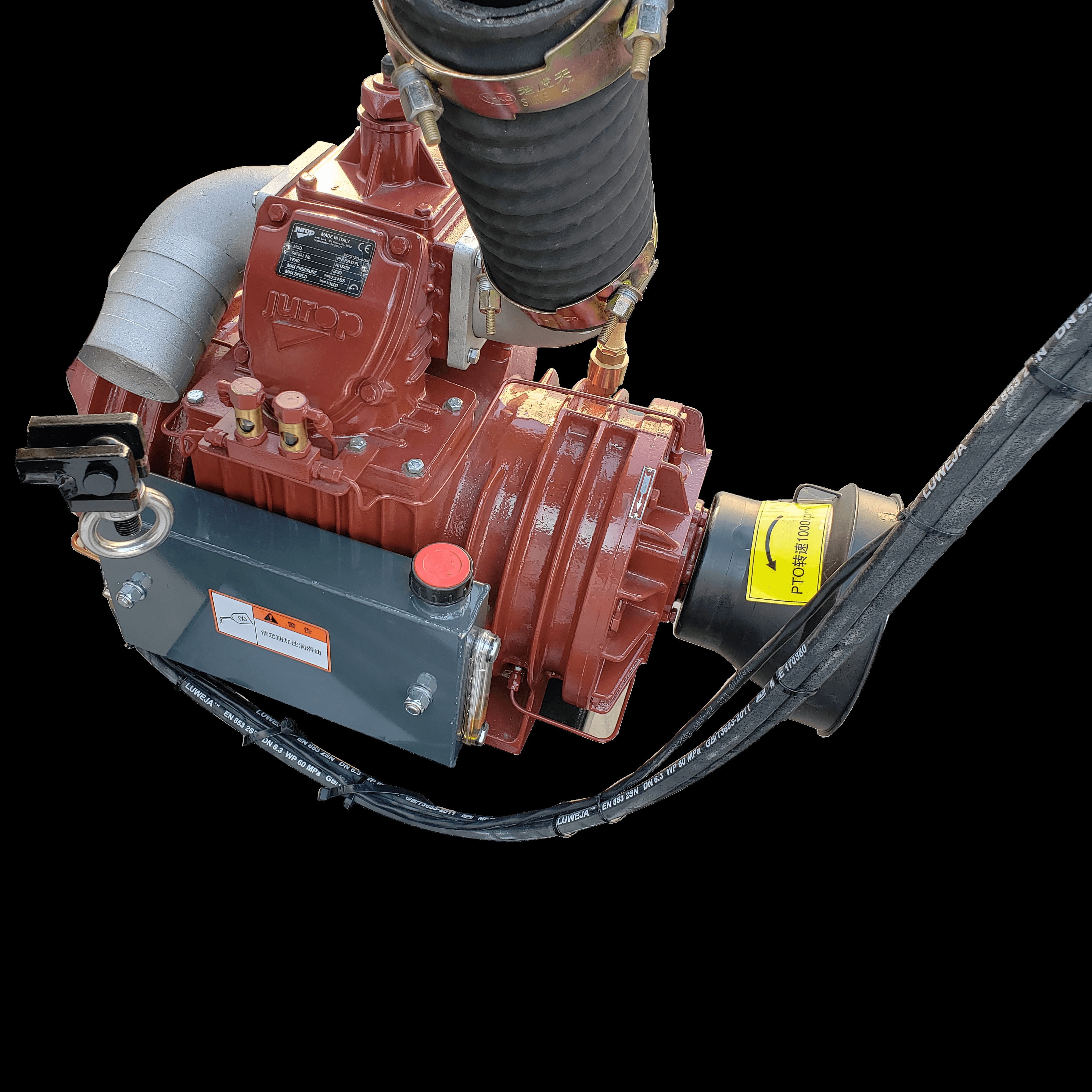 Agricultural machinery tractor driven slurry tanker for biogas fluid spraying and sewage transporting