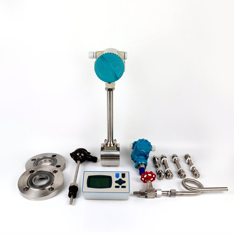 Digital Steam Vortex Flowmeters High Temperature Super heated Steam Vortex Flow Meter Liquid Crystal Type Dn25 Vortex Flowmeter