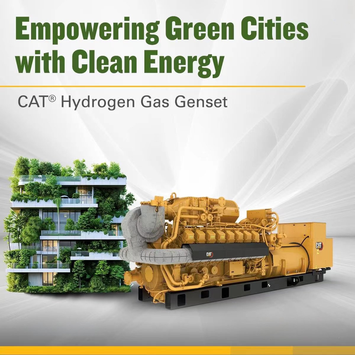 Used Caterpillar 4.5MW CG260-16 Natural Gas Generator for Electricity Generation