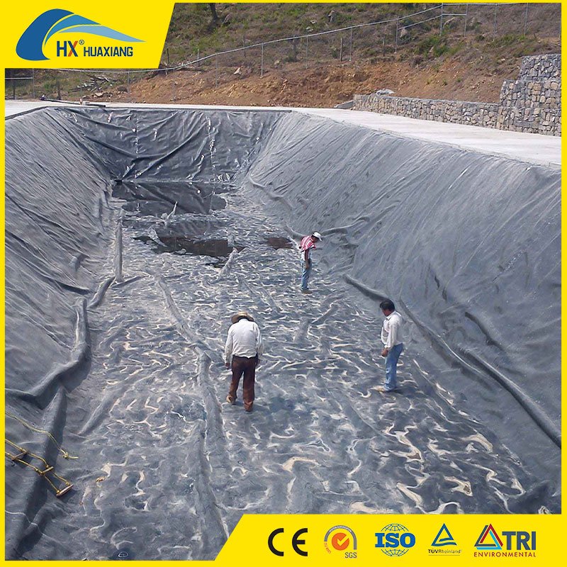 0.5mm/0.75mm/1mm/2mm High Density Black HDPE Geomembrane for Fish Pond/Agriculture/Dam/Landfill/Lake/Biogas/Aquaculture Project