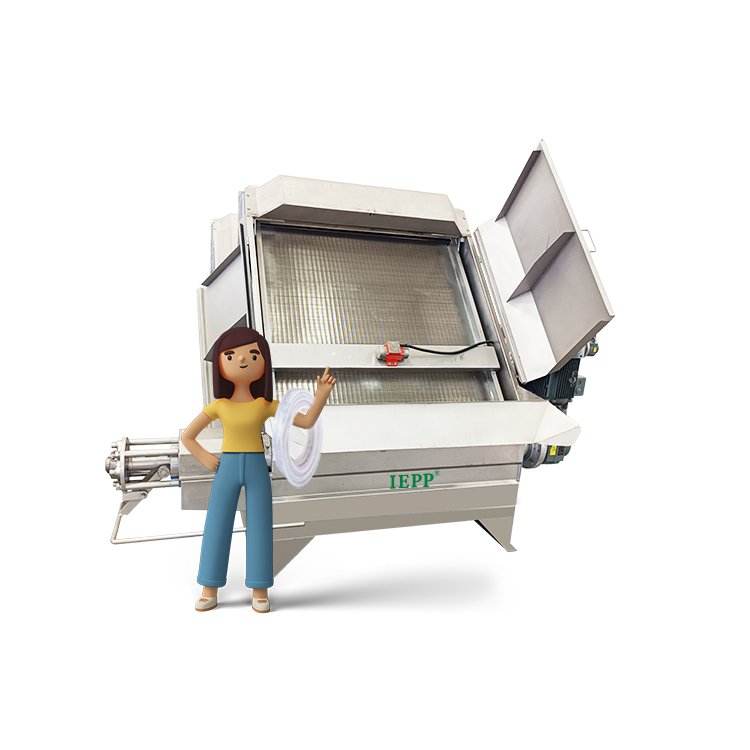 IEPP Environmental Equipment Pig Farm Fertilizer Treatment Machine Vibrating Sloped Inclined Screen Solid Liquid Steel Pump PLC