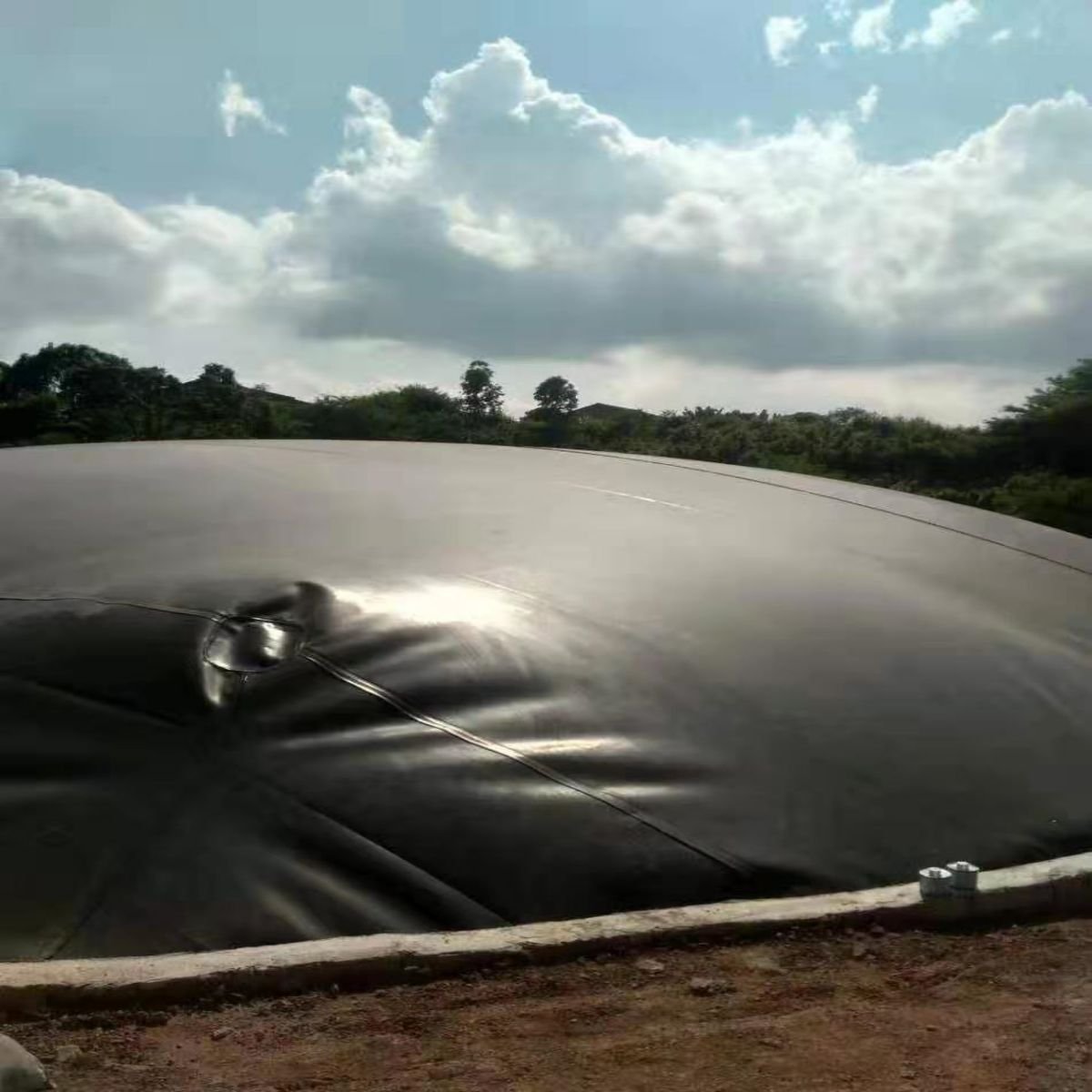 Geomembrane 1mm Hdpegeomembrane Hdpe 1 mm for Biogas Digester in Thailand