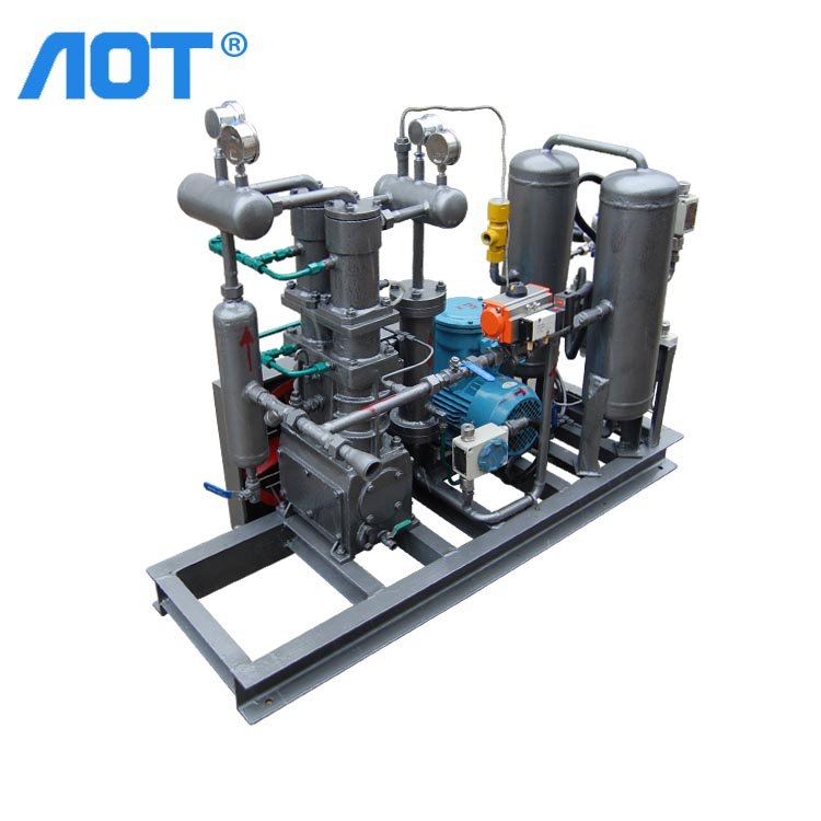 Biogas Booster Compressor Methane Compressors Oil-free Piston Compressor Air Cooling Stationary