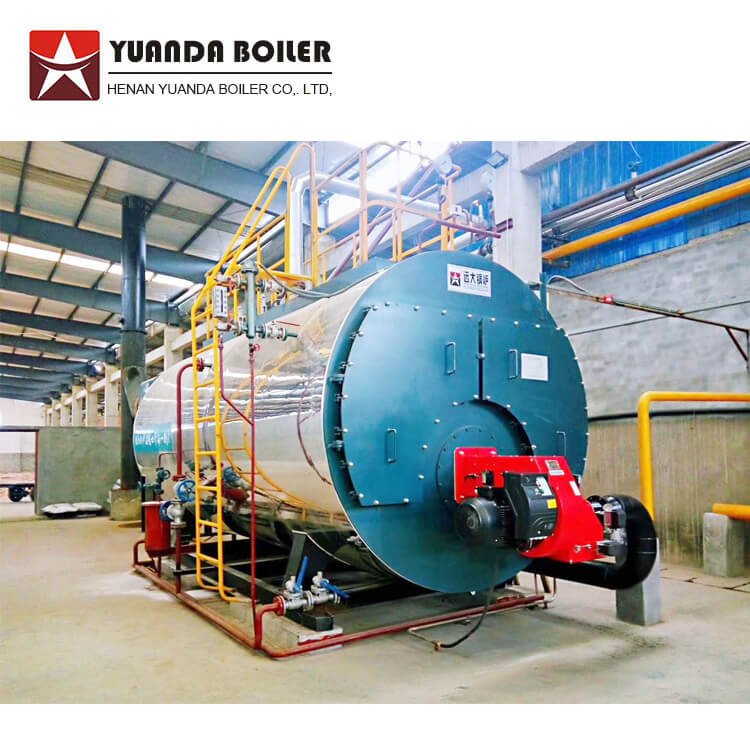 WNS1-1.0-Y(Q) 1ton lpg diesel natural gas three pass smoke tube steam boiler for textile sizing machine