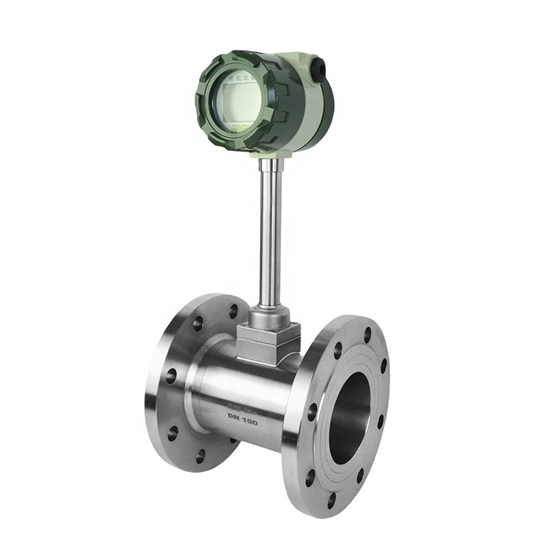 24V vortex hydrogen air flow meter for blower temperature compensation vortex flow meter