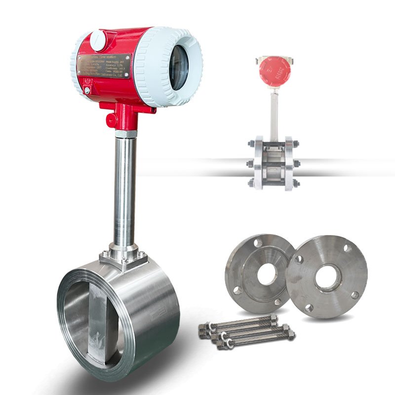 4-20mA output 1.0 grade precession saturated steam vortex liquid flow meter