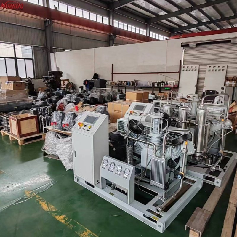 NUZHUO Long Standing Experience in O2 Cylinder Filling Compressor Smooth Startup Gas Booster Compressor