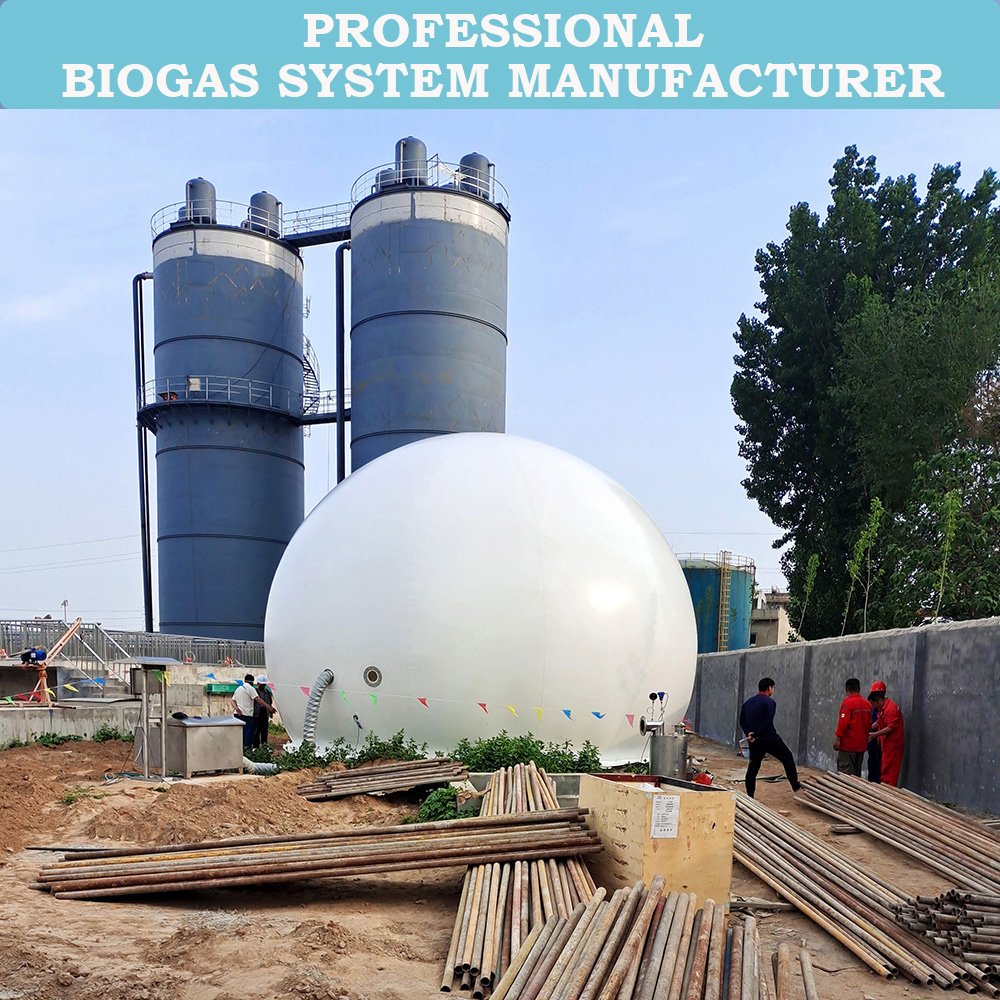 HaiYue Factory cow manure biogas GFS bolted tank
