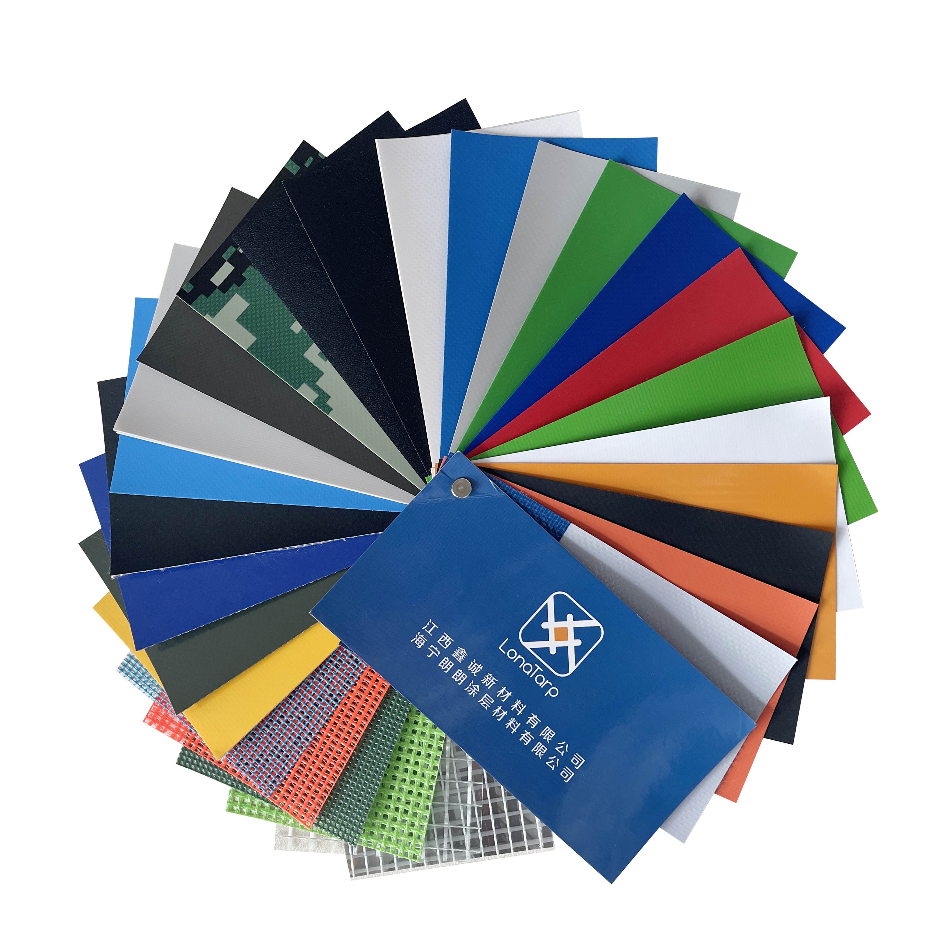 Lona Custom pvc membrane structure 1300d 1050gsm pvdf tensile fabrics for canopy roof