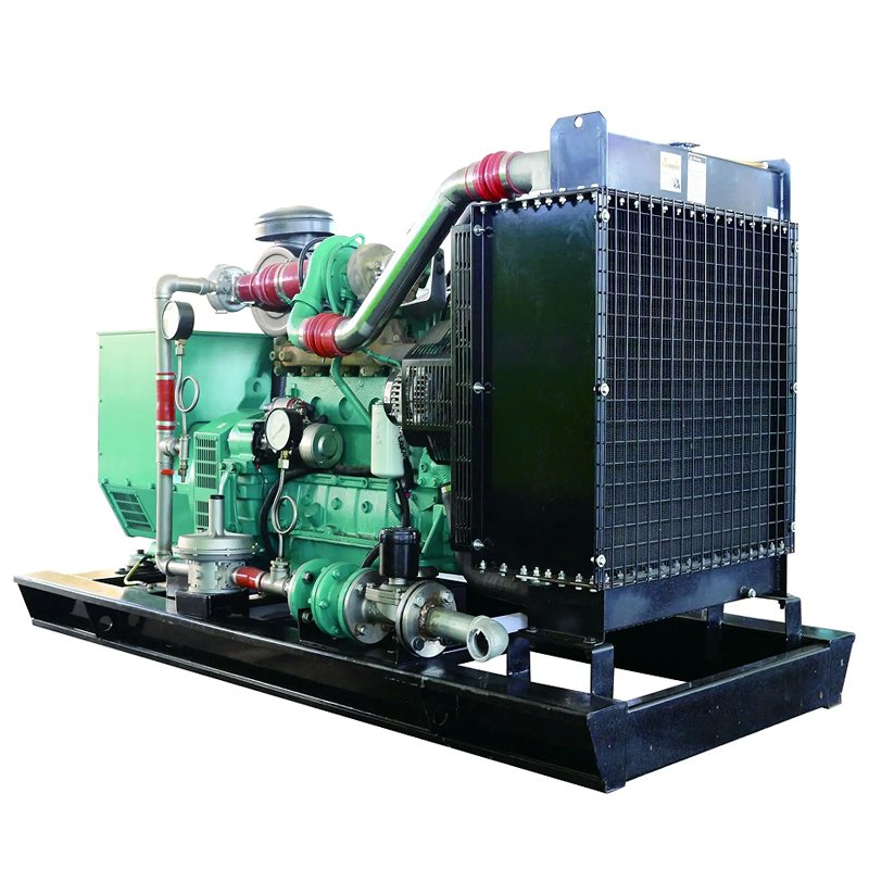 New 400KW Gas Turbine Silent Thermoelectric Free Energy Biogas Biomass Power Plant Natural Gas LPG Generator with Weichai engine