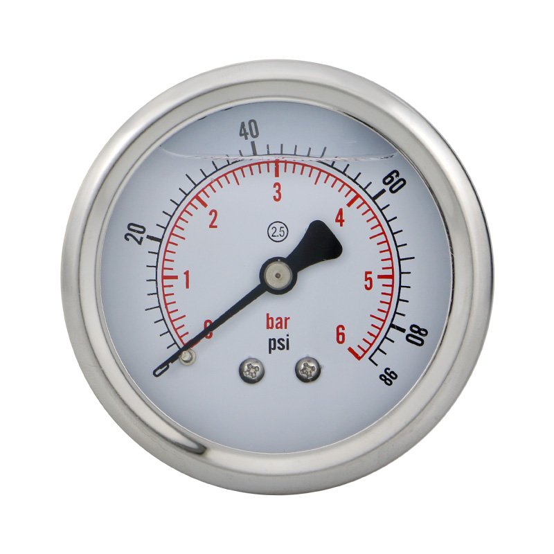 Favorable Price M14*1.5 Shockproof 60mm Pressure Gauges Total Gas Water Pressure Meter Gauge For Biogas Plant