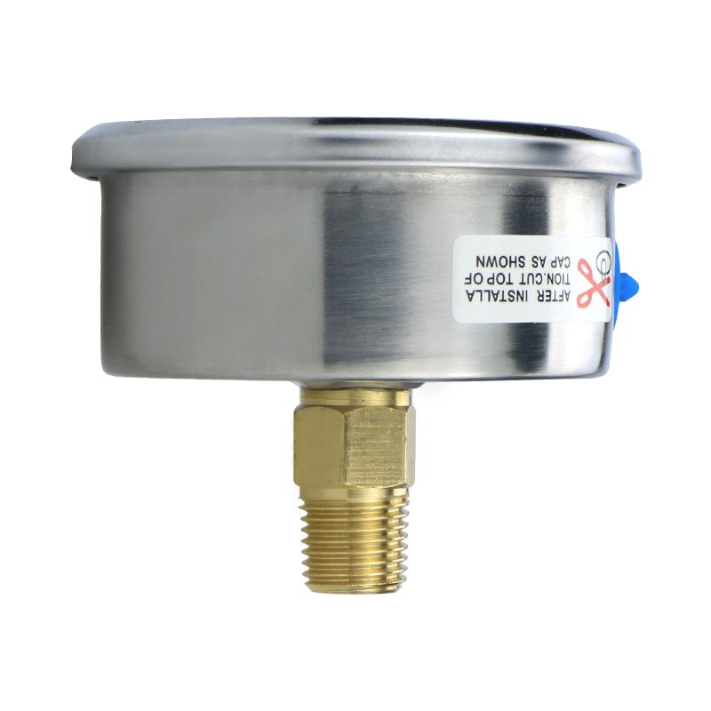 Favorable Price M14*1.5 Shockproof 60mm Pressure Gauges Total Gas Water Pressure Meter Gauge For Biogas Plant