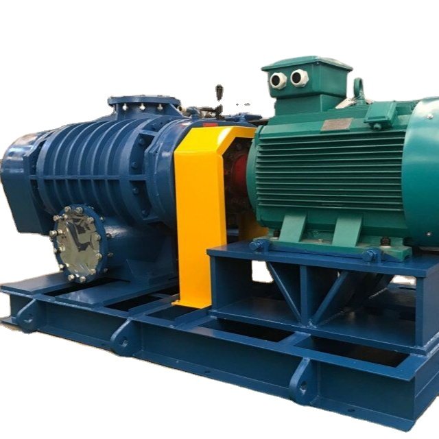 Natural Biogas blower special seal rings 3 lobe roots blower for cement chemical industry