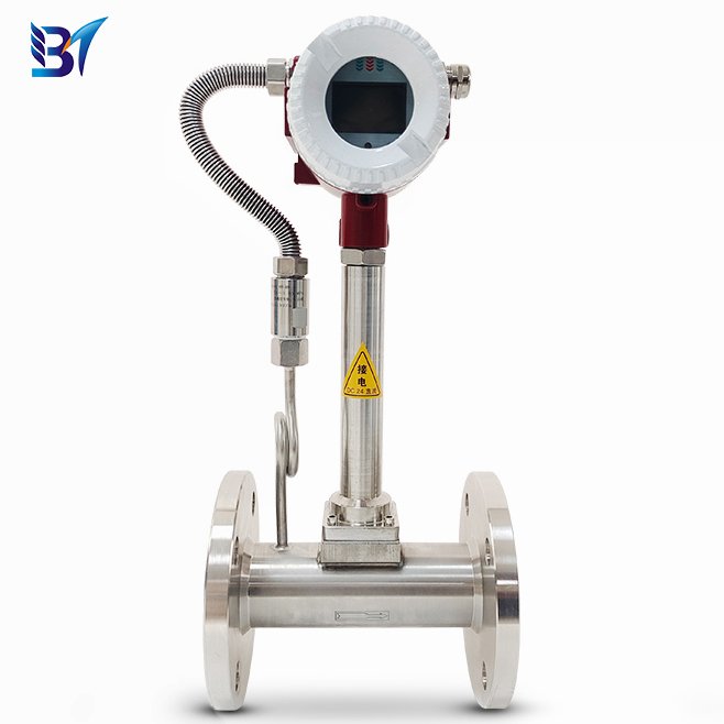 Explosion-proof clamp compressed air flow meter steam vortex flowmeter