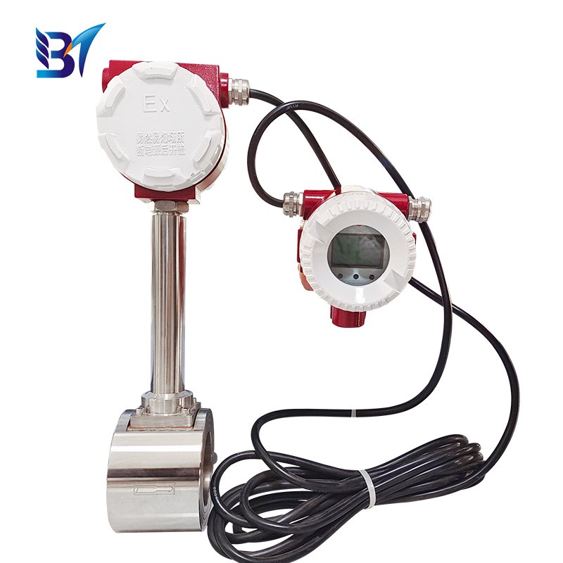 Explosion-proof clamp compressed air flow meter steam vortex flowmeter
