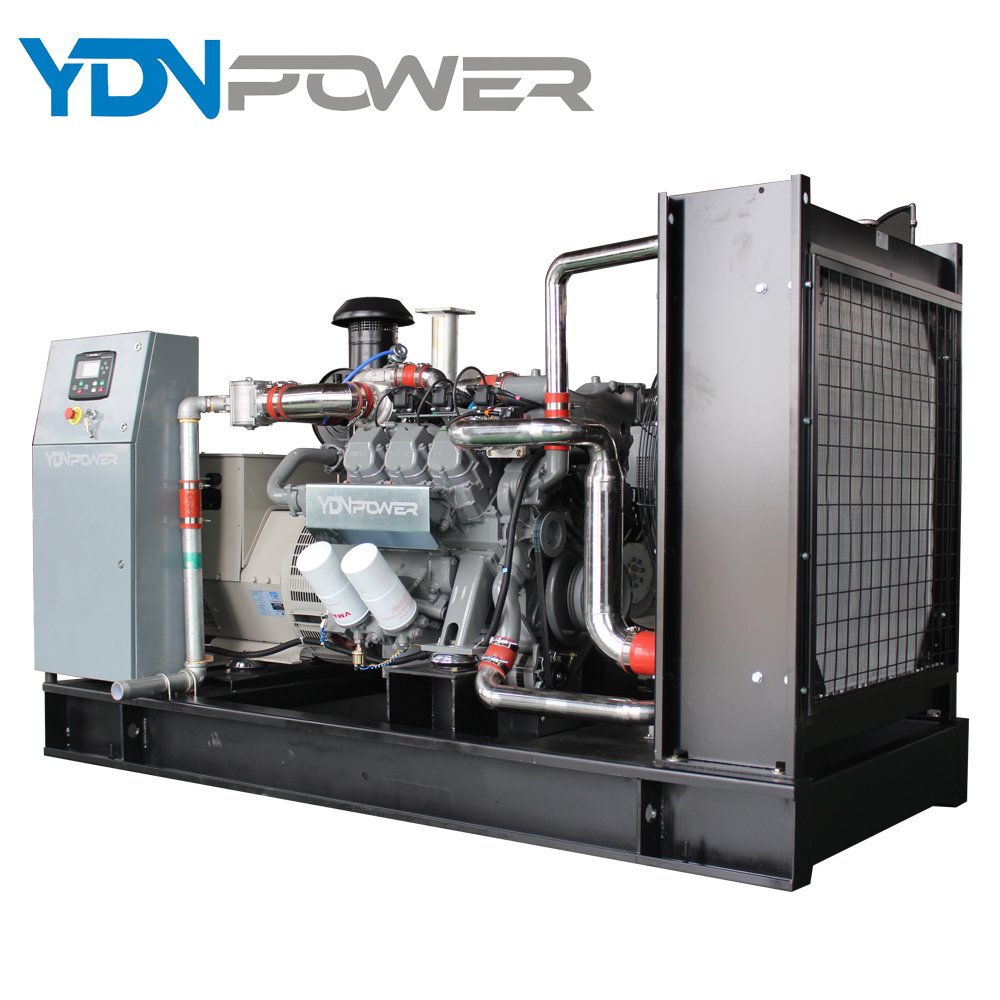 High electric efficiency 150kw biogas generator set running continuously for 24 hours