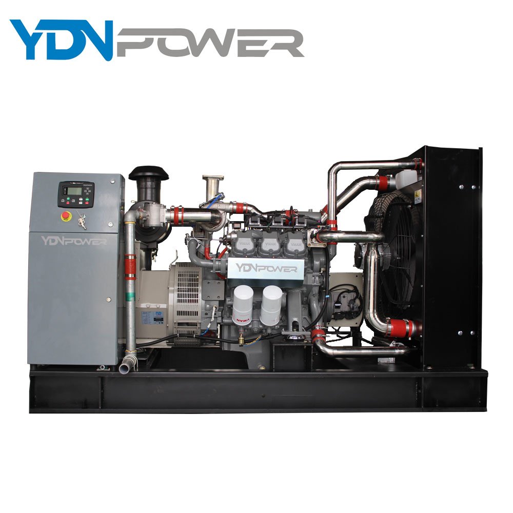 High electric efficiency 150kw biogas generator set running continuously for 24 hours