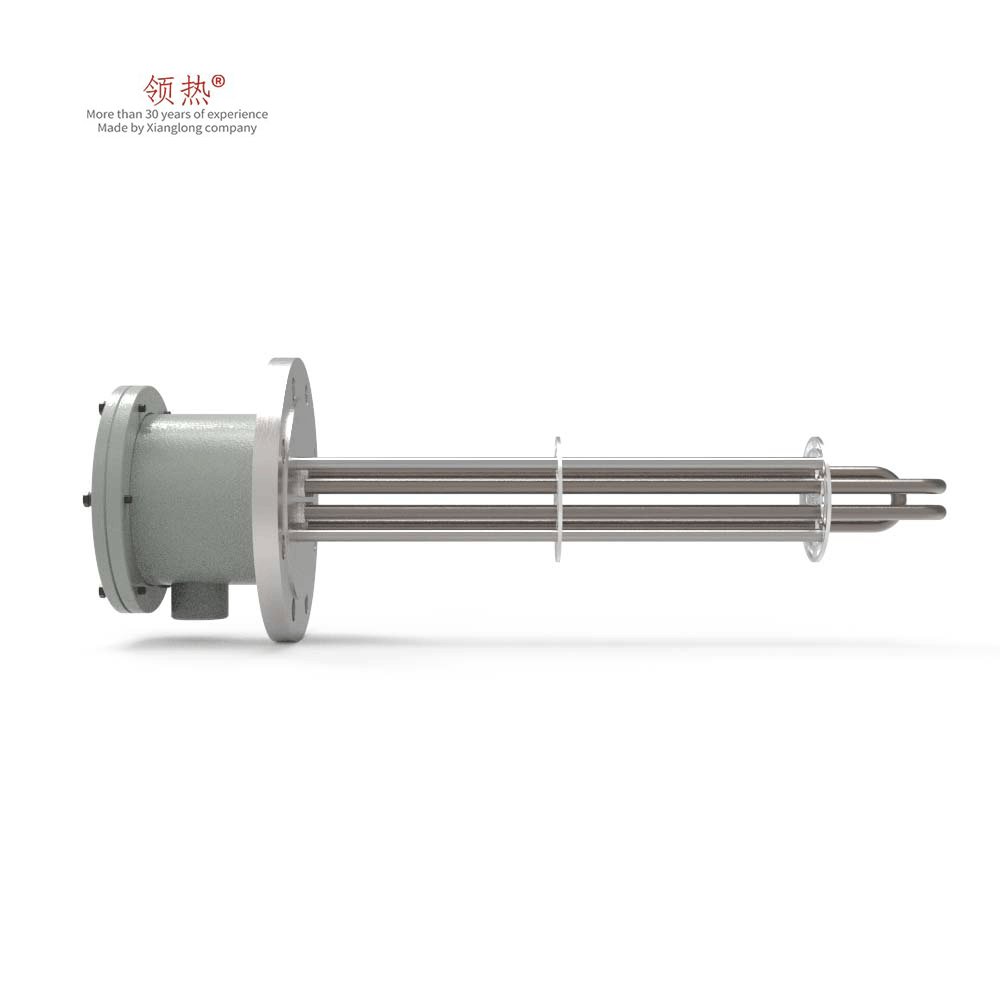 220V 1.2kw or Custom Industrial Explosion-proof flange immersion heater for Biogas/C2H4/CH4/H2