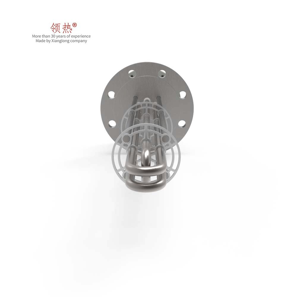220V 1.2kw or Custom Industrial Explosion-proof flange immersion heater for Biogas/C2H4/CH4/H2