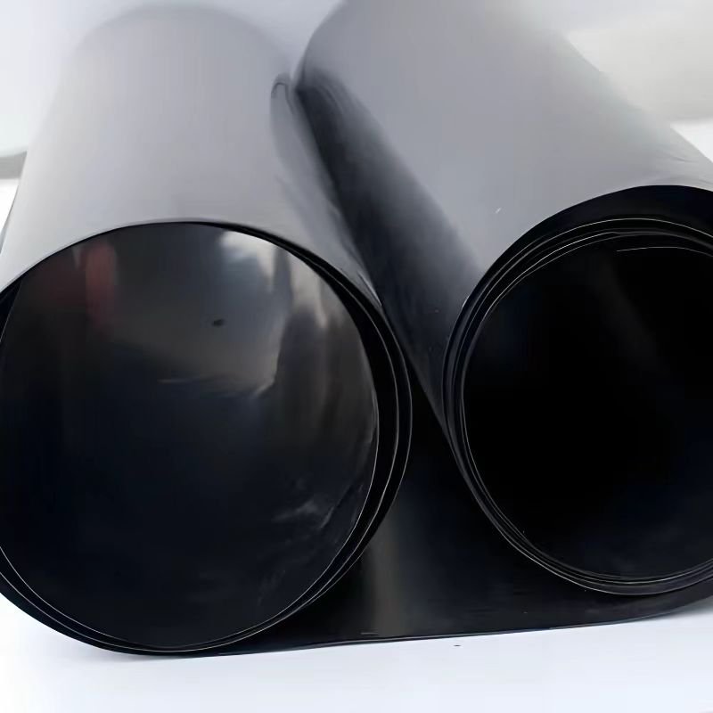 Export 1.5mm geomembrane biogas digester to Africa, new material anti-seepage film, black HDPE film