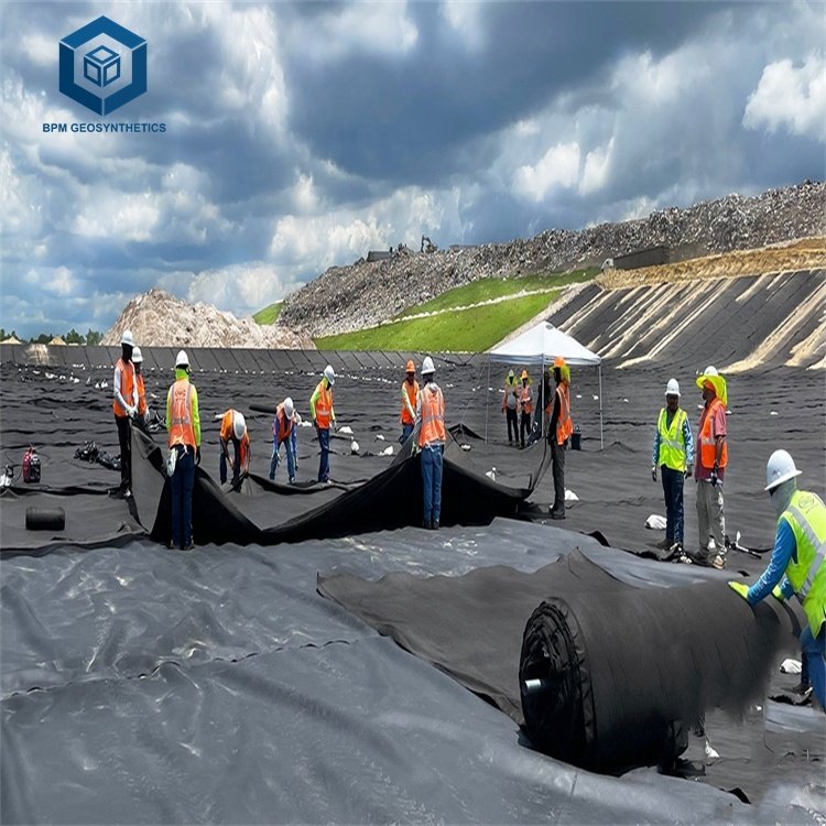 500 micron Black HDPE Geomembrane