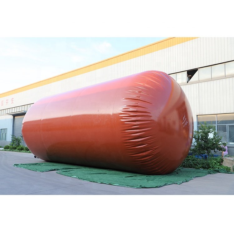 New portable biogas storage device for biogas digester with balloon type biogas bag