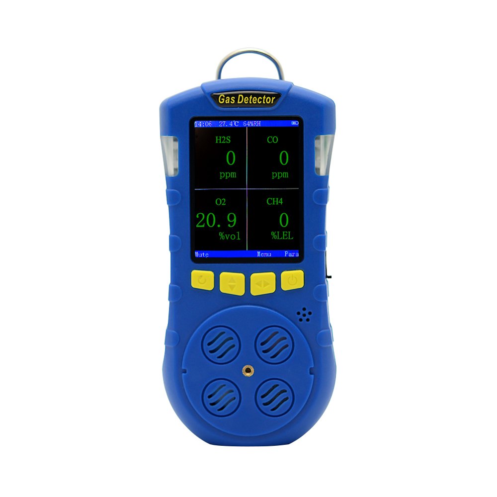 Handheld gas detector biogas analyser co2 co ch4 h2s confined space use
