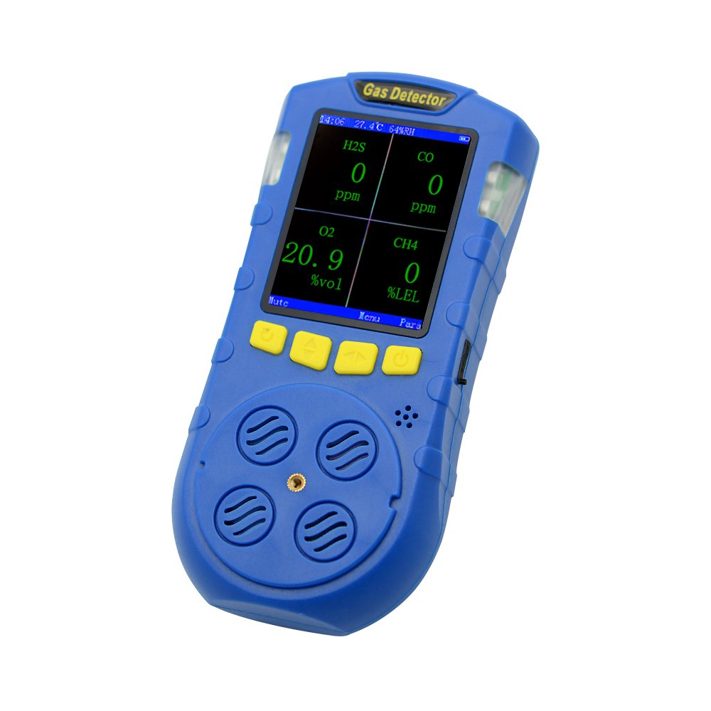 Handheld gas detector biogas analyser co2 co ch4 h2s confined space use