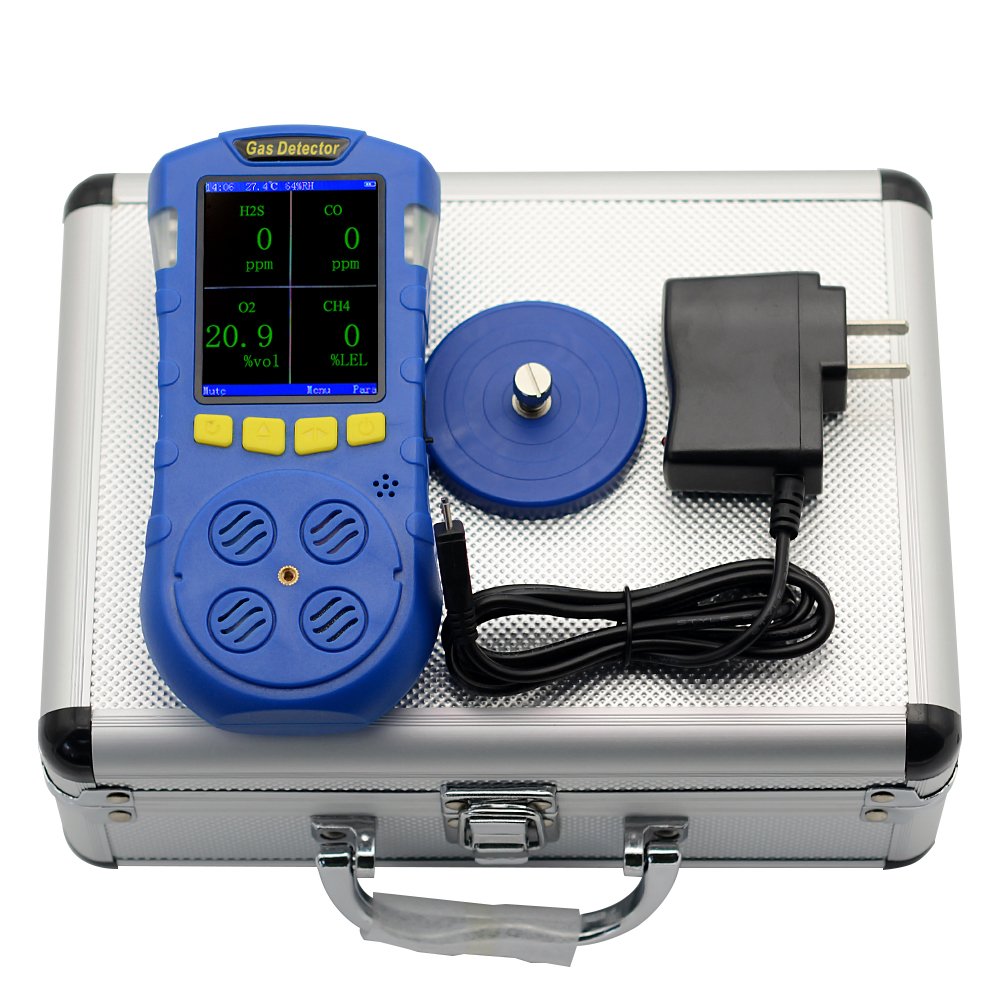 Handheld gas detector biogas analyser co2 co ch4 h2s confined space use