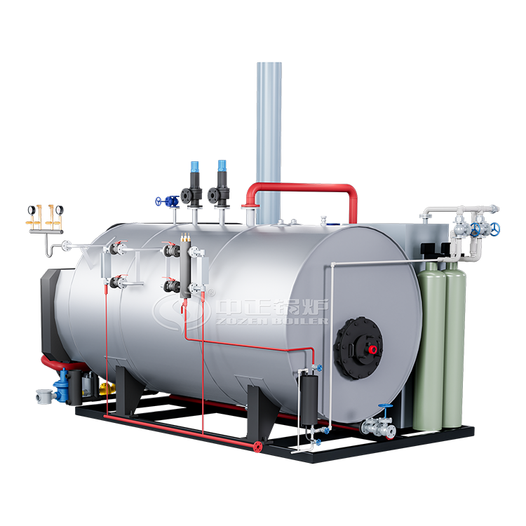 WNS oil gas fired skid mounted steam boiler coke oven gas biogas steam boiler for heating industry