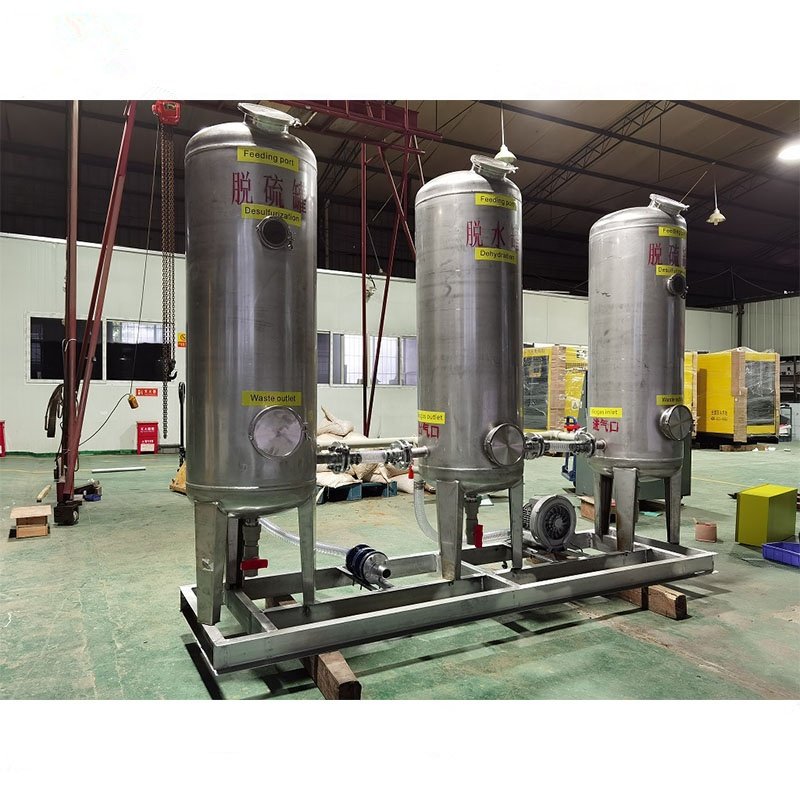 Ailinyou Customized Biogas Scrubber Desulfurization and dehydration system Remove H2S biogas purification system