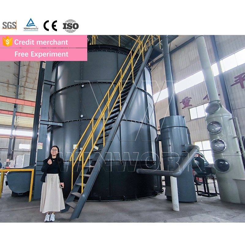 WINWORK Fertilizer Production Line fertilizer Granulator Machine composteur Industriel fermendation