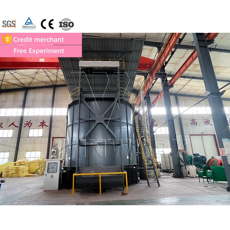 WINWORK Fertilizer Production Line fertilizer Granulator Machine composteur Industriel fermendation