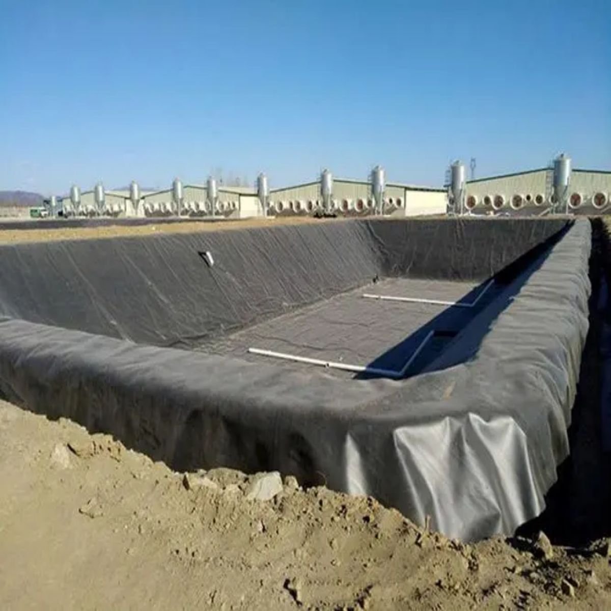 Biofloc Reinforced Pond Liner for Biogas Pond Covering