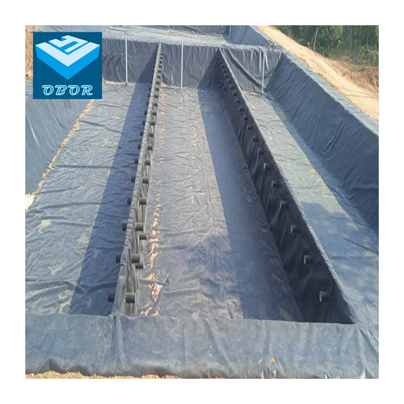 Geomembrane factory 100% Virgin HDPE Geomembrane Liner For Fish Farm duck pond landfill biogas