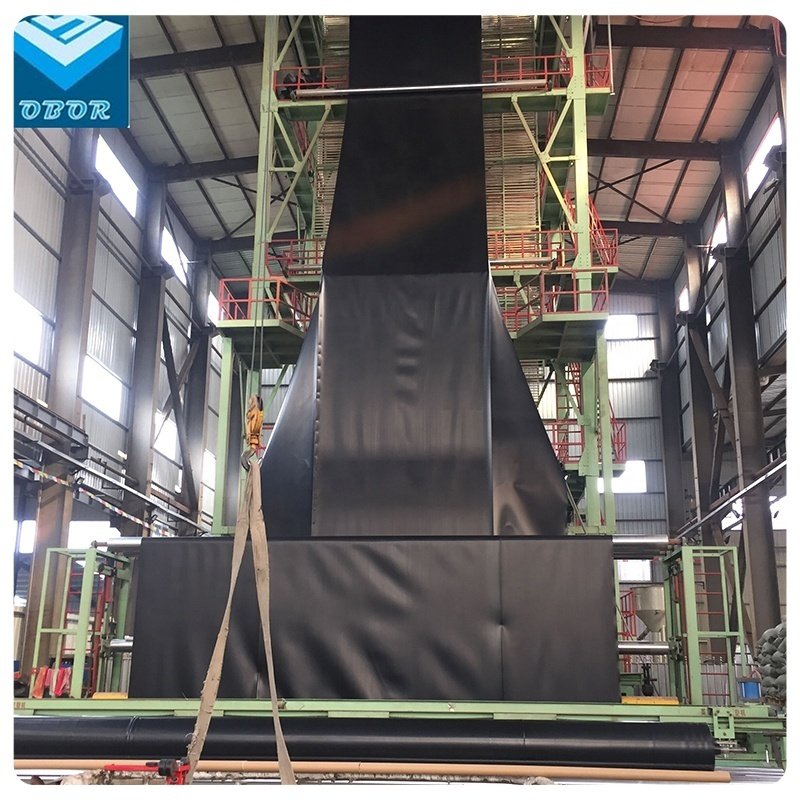 Geomembrane factory 100% Virgin HDPE Geomembrane Liner For Fish Farm duck pond landfill biogas