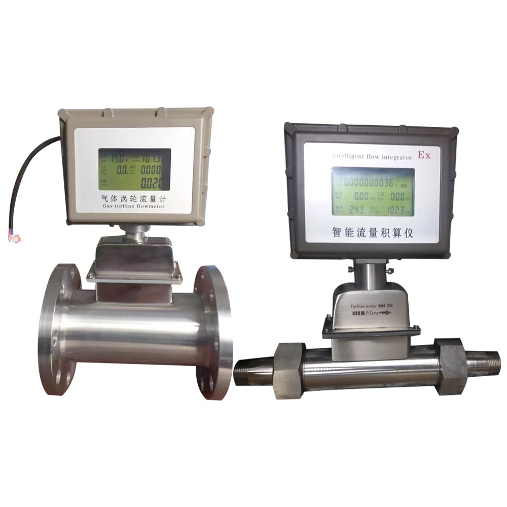 Shanghai Jishen best quality turbine flowmeter liquid lpg gas flow meter water digital turbine gas flow meter