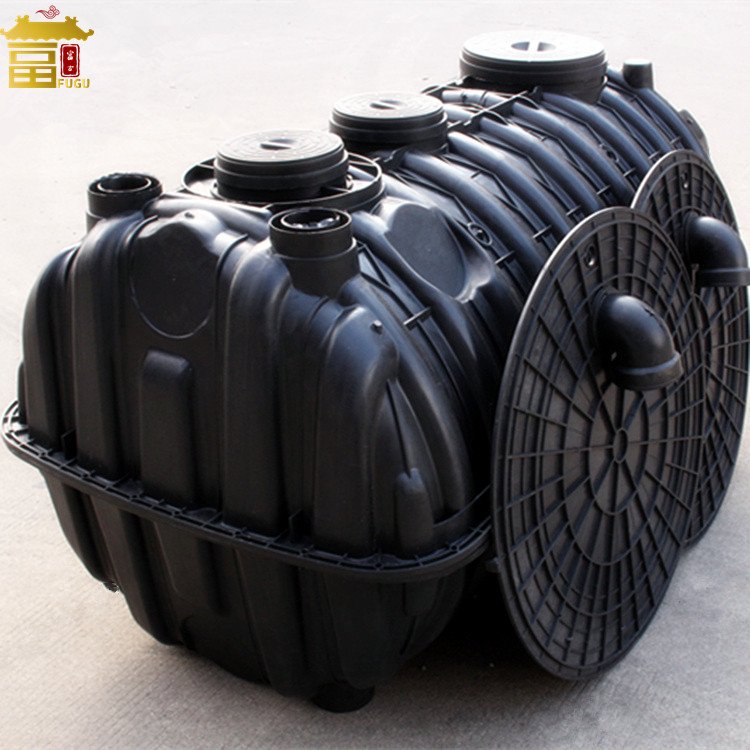 Three Chamber Aerobic Water Treatment System Septic Tank Plastic Biogas Digester Tank