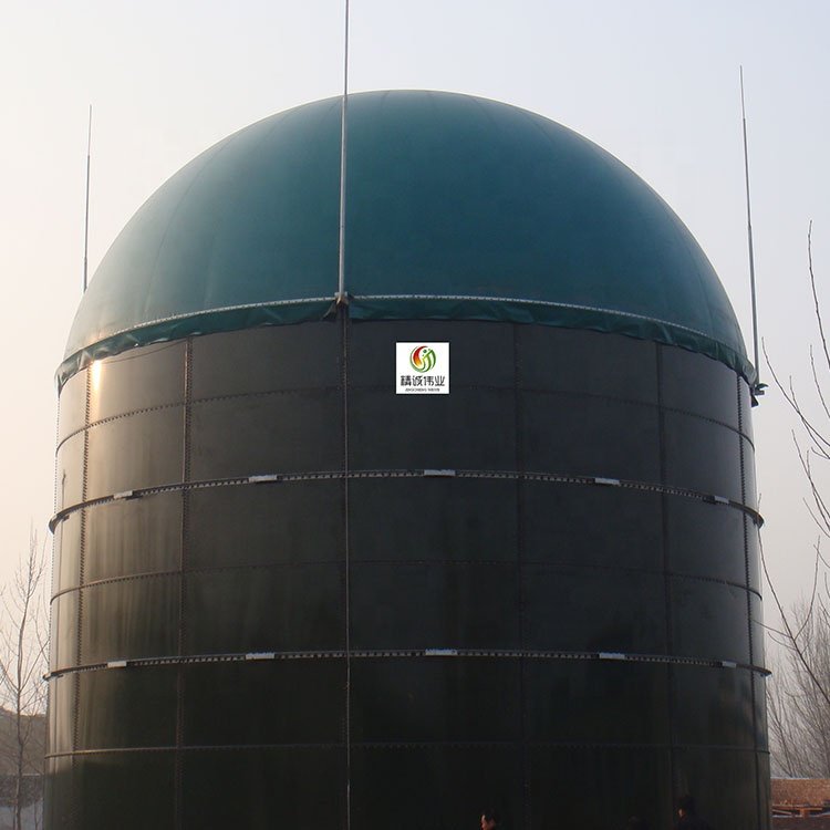 Biogas Plant Anaerobic Fermentation Tank Biogas Digester With Double Membrane Gas Holder Gas Storage Bag