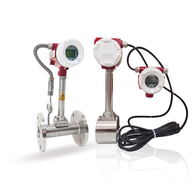 6" RS485 remote distilled water air steam gas vortex flow meter sensors