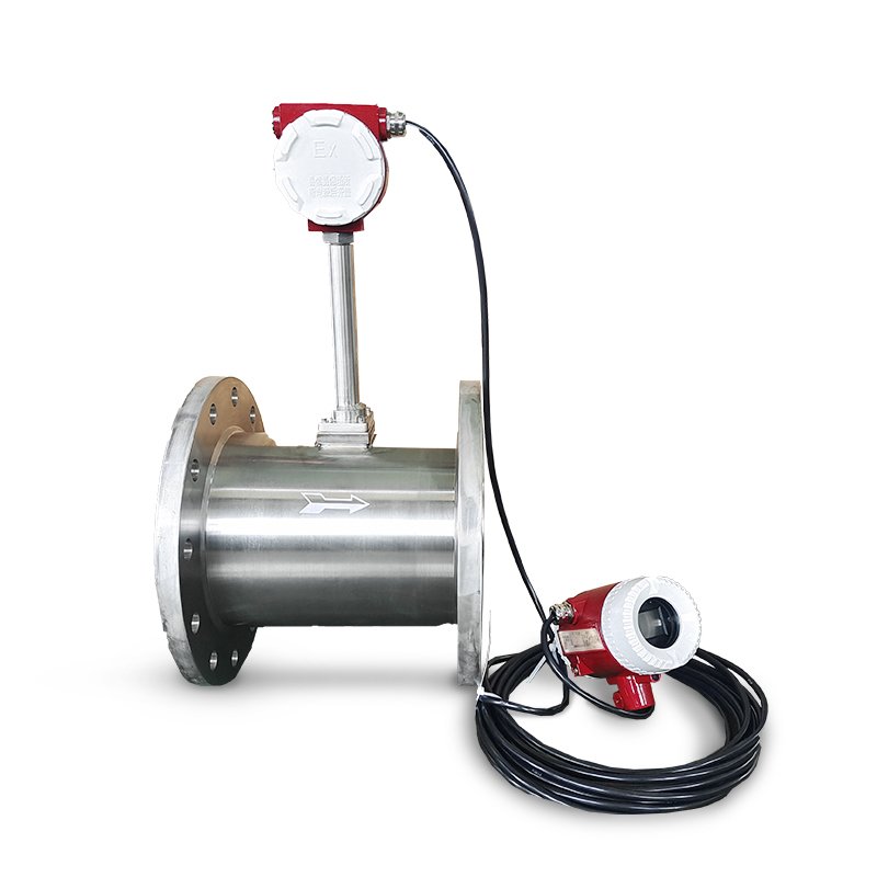 DN10 gas air lpg flow meter super heated steam 4-20ma digital smart vortex flowmeter