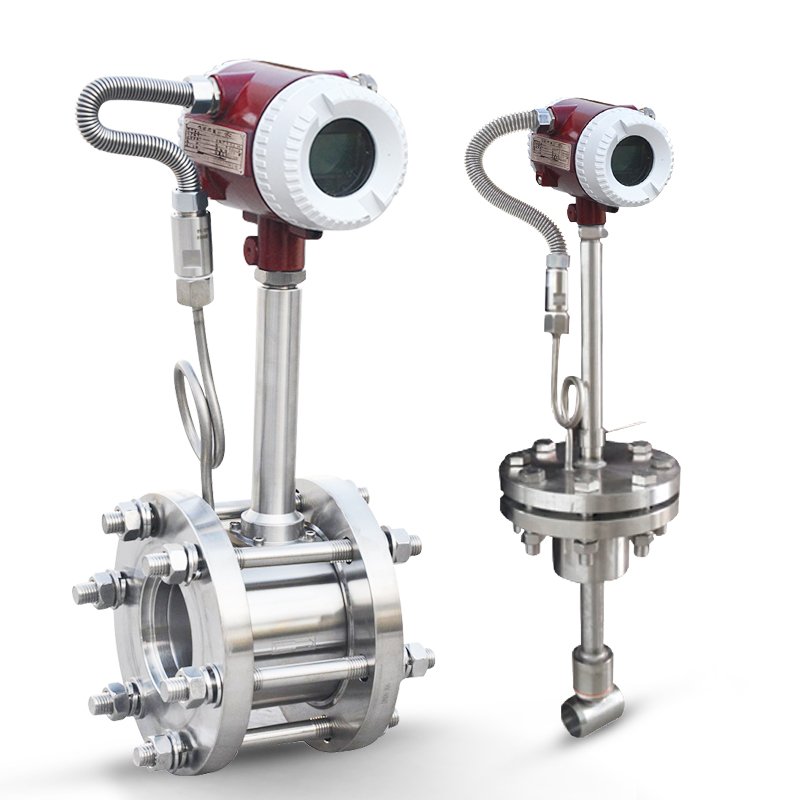 DN10 gas air lpg flow meter super heated steam 4-20ma digital smart vortex flowmeter