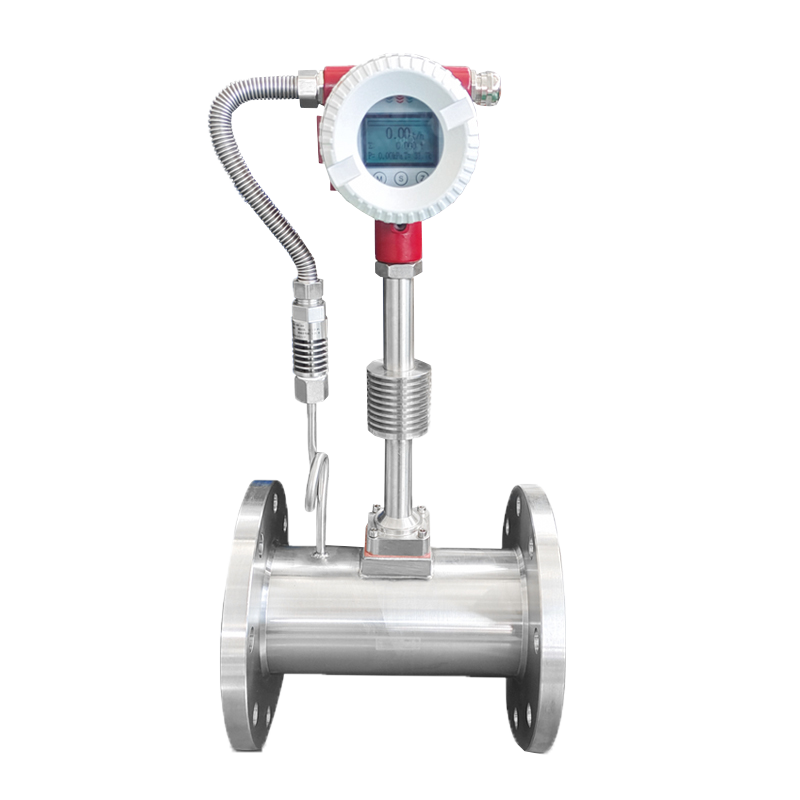 DN10 gas air lpg flow meter super heated steam 4-20ma digital smart vortex flowmeter