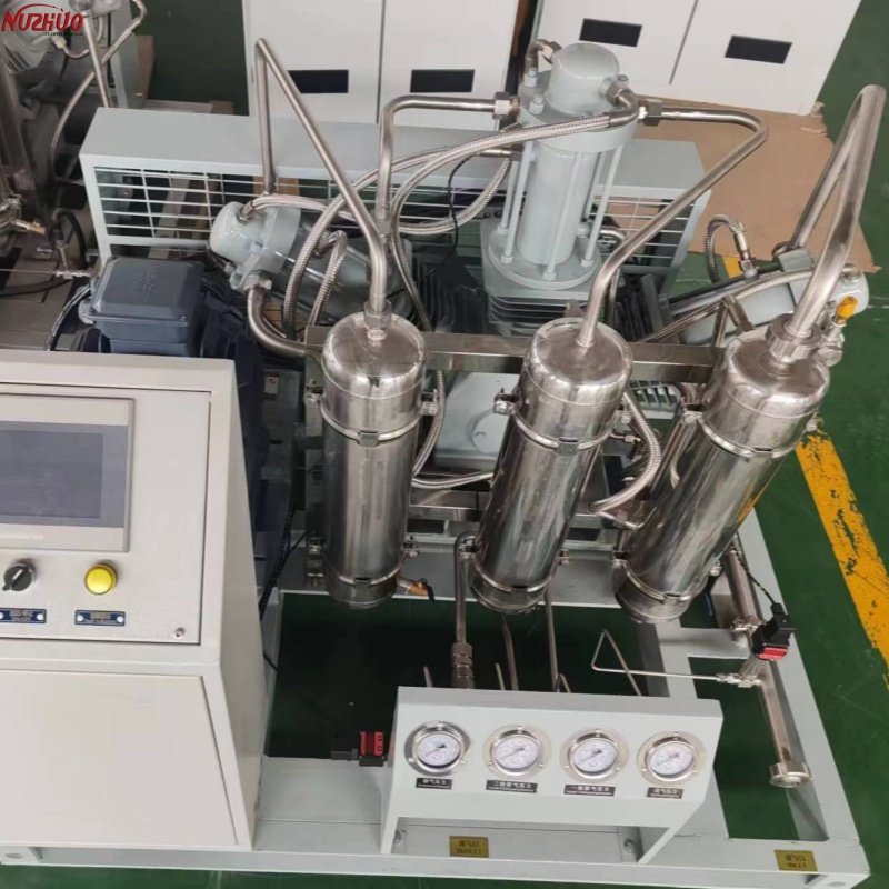 NUZHUO Lifelong After-sale Service Oxygen Refilling Machine Low Life-cycle Cost O2 N2 Booster Compressor