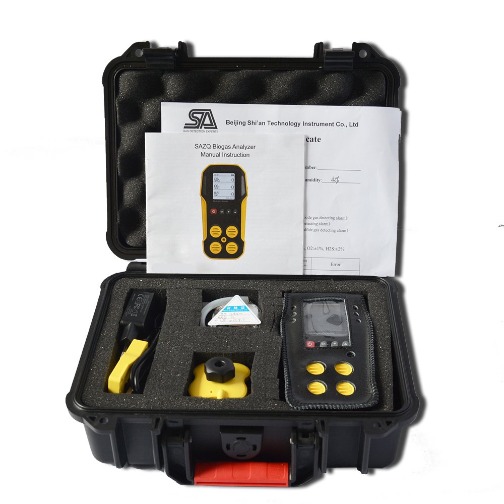 Anaerobic Digestion, Portable Biogas analyzer ,CH4, CO2, H2S, (O2) ,biogas detector