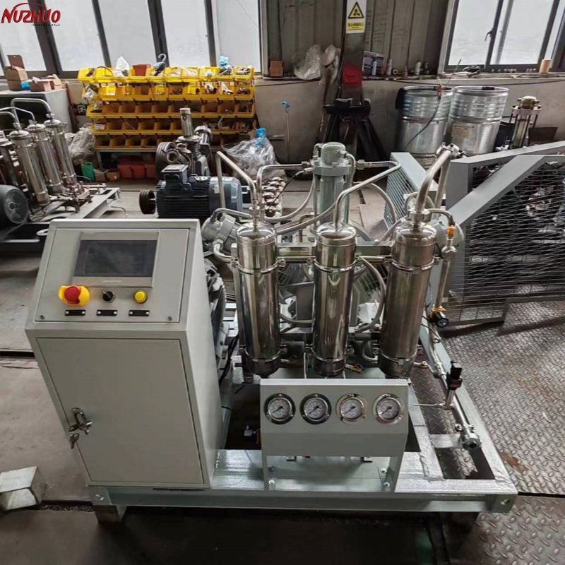 NUZHUO Manufacturers Of N2 O2 Gas Booster Compressor In China High Pressure Oxygen Compressor Machine