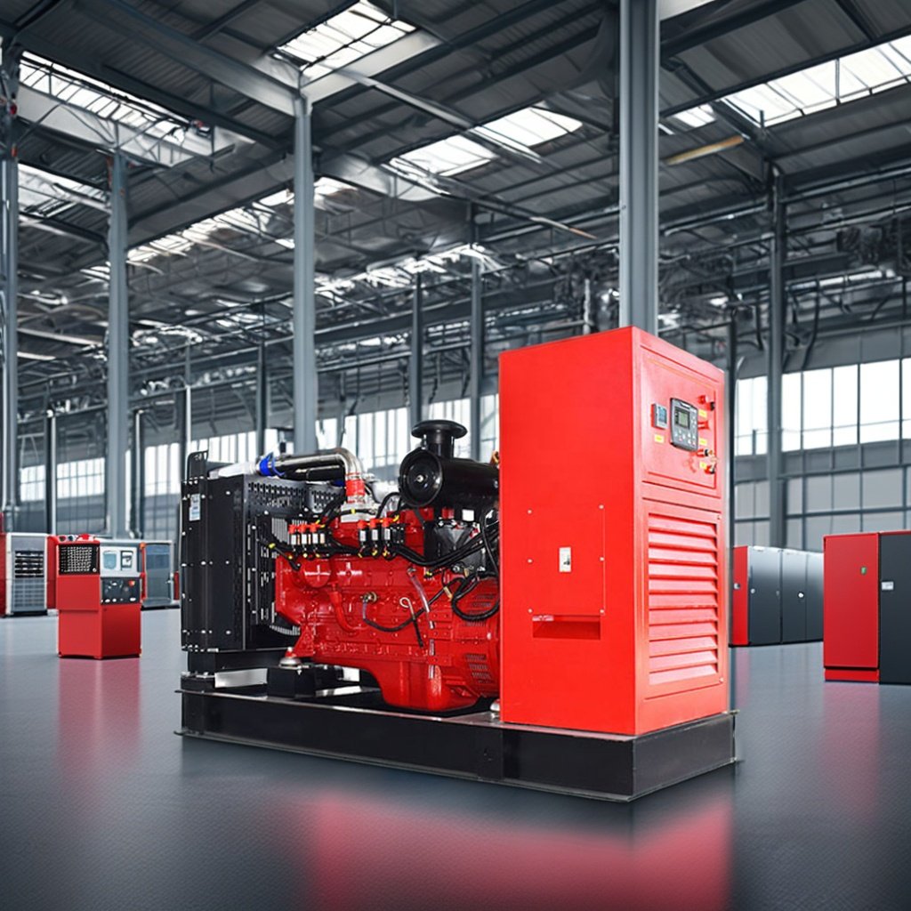 Low Energy Consumption And Low Waveform Distortion Rate Natural Gas Generator Set 80KW 6BTA Biogas Generator