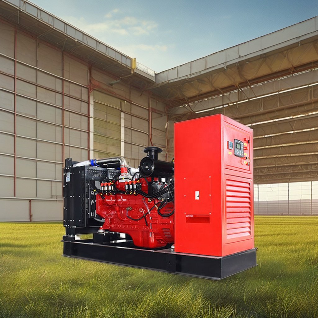 Low Energy Consumption And Low Waveform Distortion Rate Natural Gas Generator Set 80KW 6BTA Biogas Generator